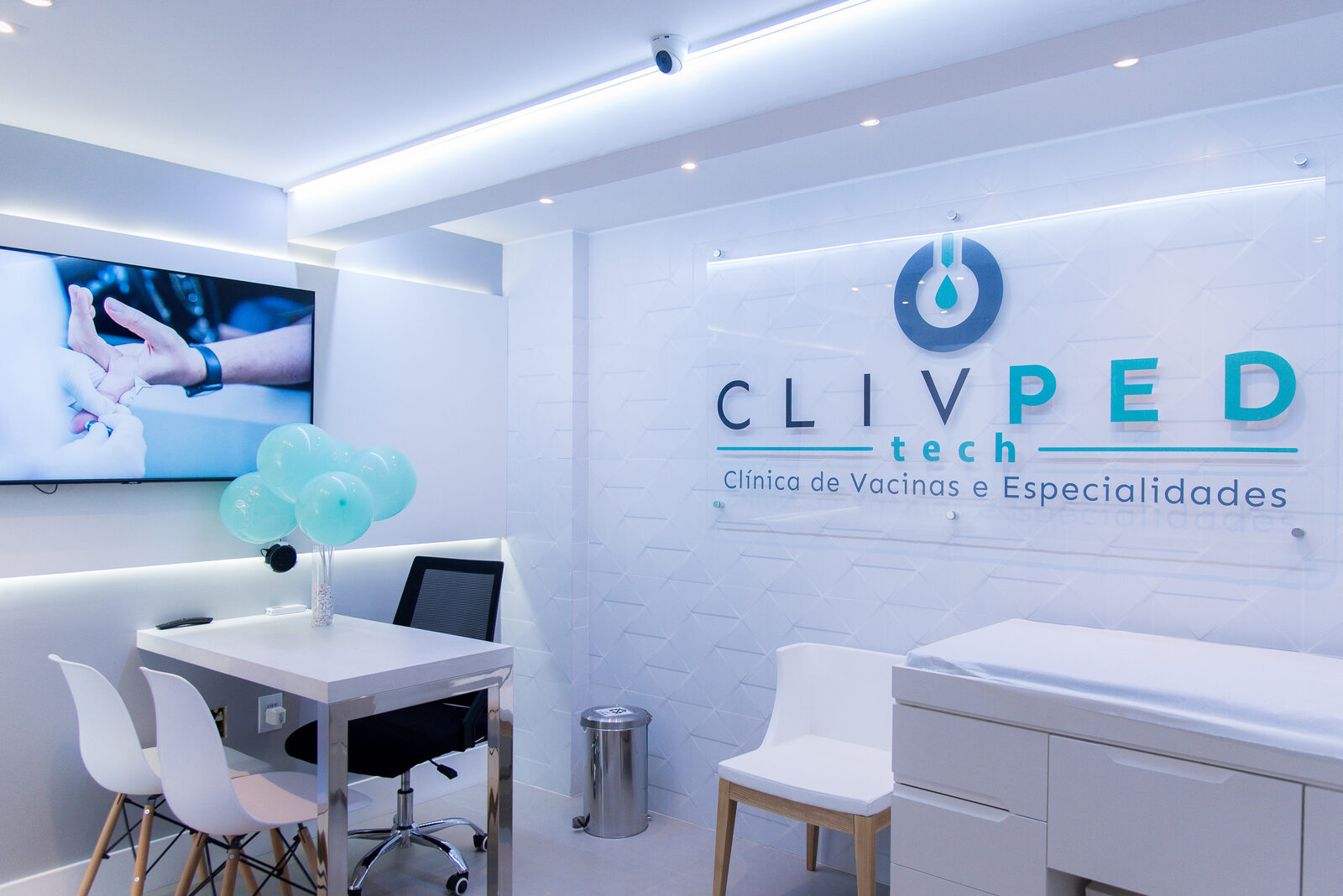 Sala de aplicação da Clivped Vitória, na Praia do Canto